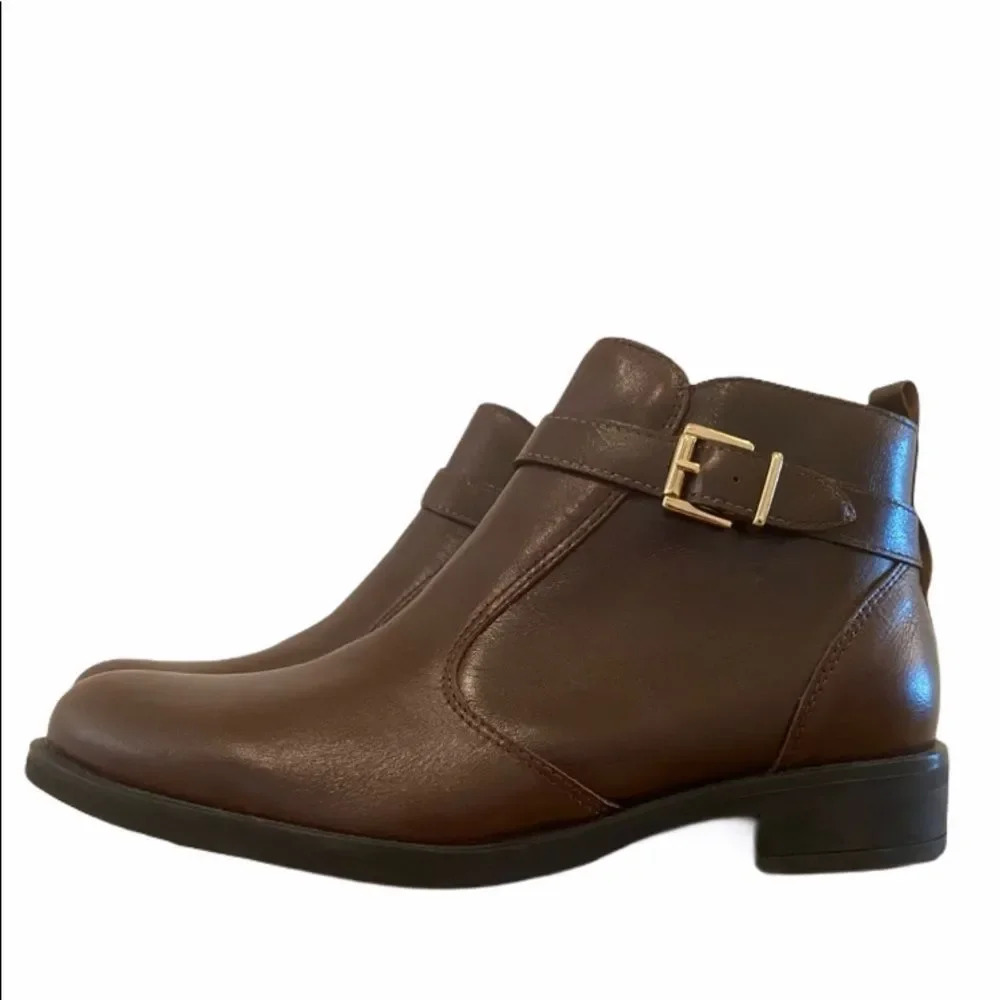 Marroqui Sanchez Marron Leather Booties